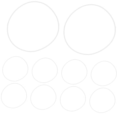 HYTROVE 10 pezzi Kit da Guarnizioni Antiscoppio per Riparazione Occhiali Anelli Ammortizzanti per Installazione Lenti Design Anti-crepa per Montaggi Sicuri e Duraturi Accessori Versatili