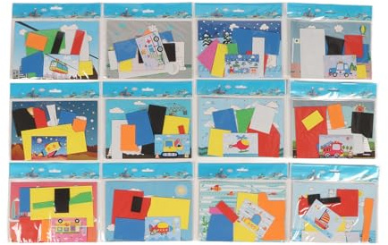 3D EVA-skumklistermärke Leksak Pedagogisk konsthantverkssats DIY Tecknad skumklistermärke Pusselspel för småbarn Säkert material Lätt att använda Rikta mönster Förbättra (Transport)