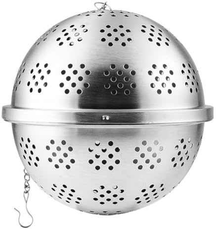 Milisten Infusor de Especias y Colador de Té Esférico de Acero Inoxidable de 11 Cm, Filtro de Malla Fina para Condimentos y Hojas Sueltas, Adecuado para Tazas y Teteras en Hogar y Cocina