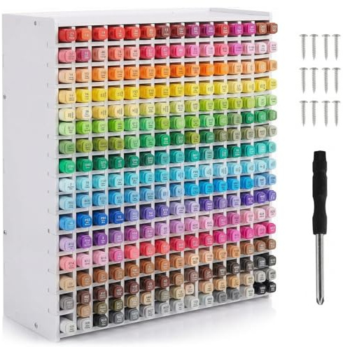 YDUDUM Marker Pen Storage, 240 Art Marker Storage Rack Space Saving Art Pen Organiser Rack Anti Roll Marker Tray with Dividers