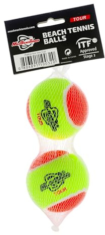 MBT TOUR, 2 pelotas de tenis playero Tour – Stage 2 – ITF aprobado – Homologado circuito FitP (1 par)