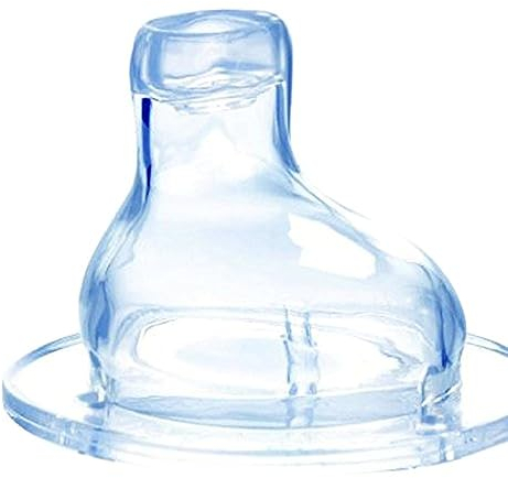 Nûby 1538 auslaufsichere Trinktülle aus Silikon für Weithals-Flaschen, ab 6 Monate / 2er Pack