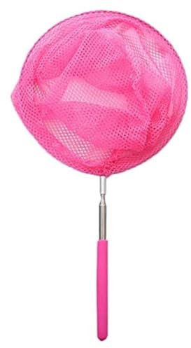 34” Kids Extendable Fishing Mesh Net Butterfly Bug Insect Fish Crab Catcher with Telescopic Handle Garden Pond Toy, Ideal for Children Extendable from 37cm to 85cm