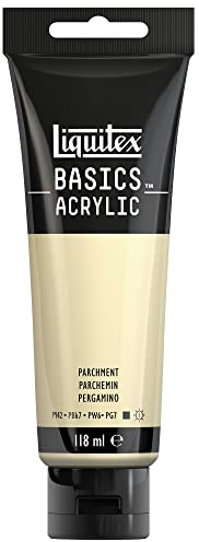 Liquitex 8870058 Basics Acrylfarbe Pergament – 118ml Tube, lichtecht, mittlere Viskosität, seidenglänzend, monopigmentiert, Archivqualität