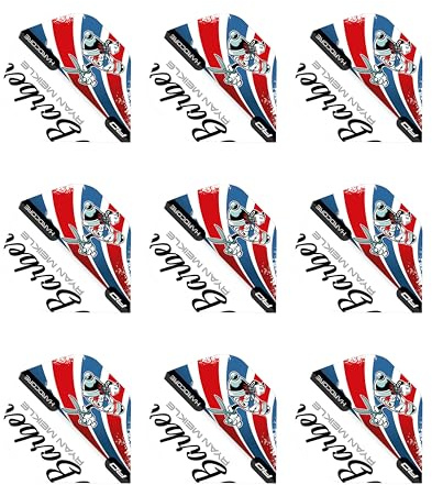 RED DRAGON Hardcore Ryan Meikle Signature Standard Dart Flights - 3 Sets Per Pack (9 Dart Flights in total)