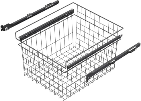 LM 613 | Rullkorg | antracit | 437 x 500 x 320 mm | garderobsorganisatör | förvaringskorg för skåp | lådor organisationssystem