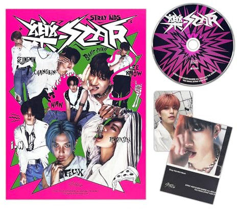 Stray Kids - -Rock-STAR (HEADLINER Ver.) Photobook + CD-R + Photocard + 1 Hologram Photocard