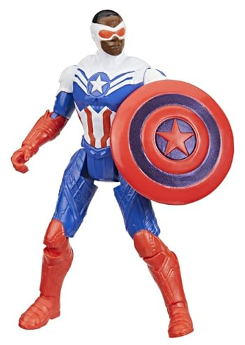 B0DKG7NPMAVENGERS Marvel VenomVersus Epic World of Action Anti-Venom Captain America Action-Figur mit Accessoires und beweglichen Gliedmaßen, für Kinder und Erwachsene zum Sammeln 3