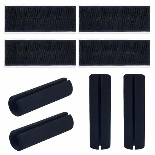 OLYCRAFT 4Pcs Handle Grips 4 Inch Foam Bike Handlebar Grips Cover Buffer Tube Pad Comfortable Handle Covers Rubber Foam Grip Sponge Bicycle Handle Covers for Fitness Home Garden Bicycle Handlebar