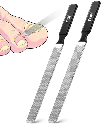 FVION Lima Unghie Piedi Professionale per Unghie Spesse e Dure – Lima per Unghie dei Piedi in Acciaio Inox, Nail File per Manicure e Pedicure Uomo e Donna