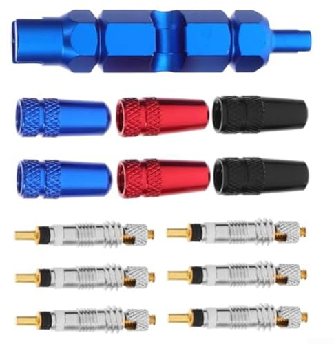Para el conjunto de núcleo de válvula francés, herramienta de conversión de boquilla manual para bicicletas de montaña y motocicletas para extracción e instalación de núcleo de válvula