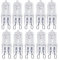 10x G9 Halogen Bulbs 20W/33W/42W 230V 2800K Warm White Clear Capsule Halogen Lamps Dimmable, No Strobe, No Flicker (watts, 20)