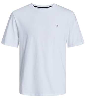 JACK & JONES Jjepaulos tee SS Crew Neck Noos - Chaqueta Corta para Hombre, Blanco., L