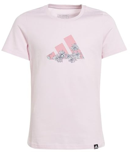 adidas Niñas Training Graphic tee Kids, Clear Pink, 13-14 Years