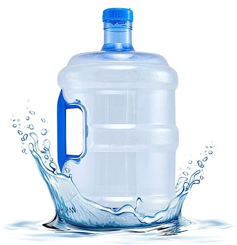 Neroyaner Récipient d'eau à cruche à Eau 10L avec poignée de qualité Alimentaire Féche l'épreuve Transparente sans Odeur scellée poussière Portable Betonner de Bouteille pour Maison extérieure