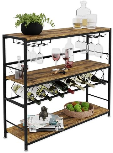 Lenmar, Weinregal aus Metall für Flaschen, 7-30 Flaschen, Wein, Flaschenregal, Kellerregal, Regale, Flaschenhalter Robuste Weinlagerung (LOFT 2-7)