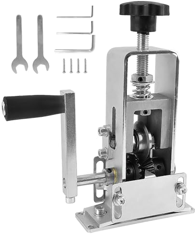 Pelacables Kit, con Llave Hexagonal, Llave Inglesa, Tornillos, 12×21×4cm Máquina Peladora de Cables, Herramientas de Electricista Profesional, para Reciclar Cables Metálicos de Cobre