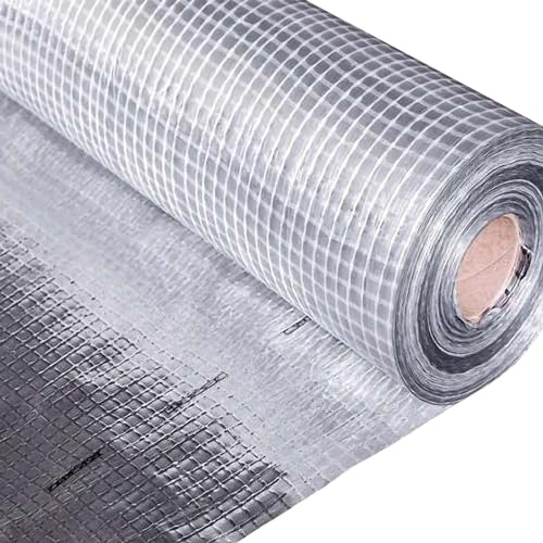 HAUSA Feuille pare-vapeur ALU 150m² 2x(1,5mx50m) rouleau pare-vapeur en aluminium pour combles murs plafond, renforcée de fibres de verre Feuille pour l'isolation du toit par l'intérieur