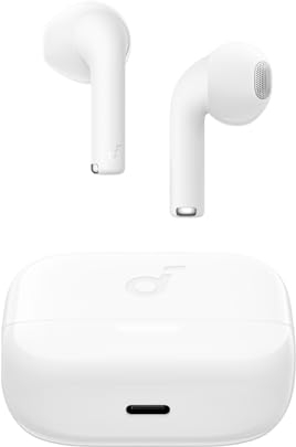 Soundcore K20i Auriculares Inalámbricos Bluetooth Semi In-Ear de Anker, 36 Horas de Reproducción, Carga Rápida, 2 Micrófonos ENC, Ecualizador Personalizado, IPX5, Bluetooth 5.3, Control por App