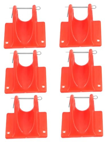 WOONEKY 6 Stück Rote Seile Zum Schutz Von Werkzeugen Seilkantenschutz Seilkantenschutz Notfall Sicherheitsseilschutz Aus Kunststoff