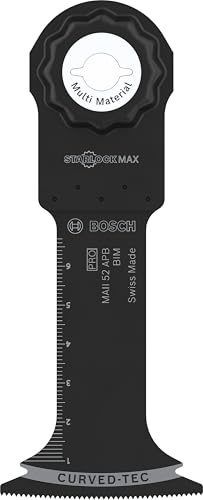 Bosch 1x PRO Multi Material MAII 52 APB Blatt für Multifunktionswerkzeuge (für Holz mit Nägeln, Sandwich-Metall, Breite 52 mm, Professional Zubehör Multifunktionswerkzeug)