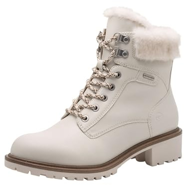 Tamaris WL Lace Boot 1-26266-43 Bottes de neige pour femme Crème Taille 39 EU, crème, 39 EU