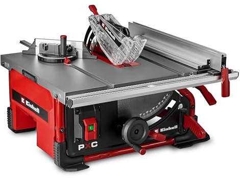 Einhell Sega circolare da banco a batteria TE-TS 36/10 T Li-Solo Power X-Change (36 V, Ø 254 mm, altezza di taglio 89 mm, inclinazione lama 45°, incl. 1 lama + spintore, batteria non inclusa)