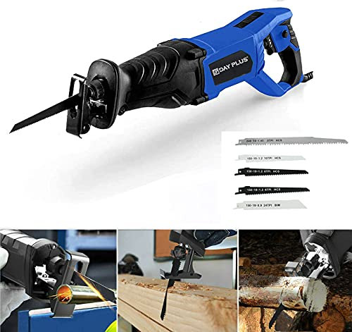 Sierra de sable profesional, 900 W, con hoja de sierra para madera, metal, universal, sierra recíproca eléctrica máx. 160 mm de profundidad de corte