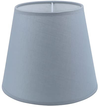 Sinta lampskärmar 19 cm (7,5 tum) bomullstyg modern ersättning ljusskärm lampfot för E14/E27 ersättningsskärm bord sänglampa vägglampa, grå