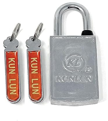 Magnetic Padlock, Magnet Lock Alloy Material, Non-Porous, Rainproof, Rust-Proof, Anti-Theft, Suitable for Meter Box Door, Garage Door, Cabinet Door (2 Keys)
