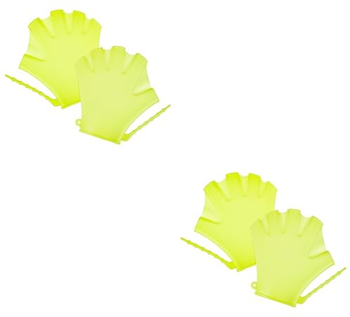INOOMP 4pcs Boy Girl Swim Gloves Swim Paddles for Training Water Resistance Diving Assistance for Boys and Girls Pool