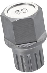 A ABSOPRO Coche Rueda Bloqueo Orejeta Tuerca Antirrobo Zócalo Llave Rueda Bloqueo Llave 59/14 puntos Extractor de Pernos de Cubo Reemplazo de artículo