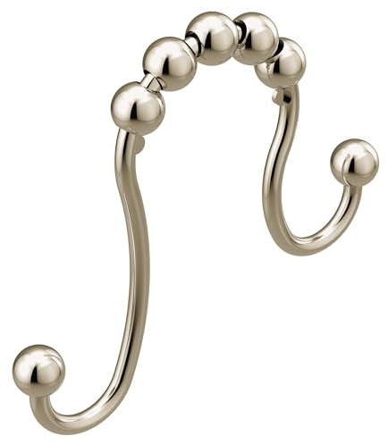 Moen SR2201NL Shower Curtain Ring, Pack of 12, Polished Nickel
