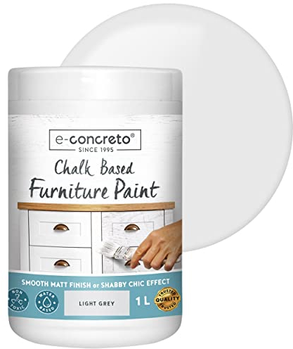 e-concreto Pintura de tiza para muebles (Gris claro)