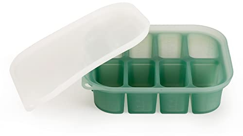Haakaa Silicone Plateau de congélation pour aliments pour bébés - Conteneur de stockage parfait pour les aliments pour bébés faits maison, purées de légumes et de fruits, et lait maternel.