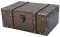 Ejoyous Cofre del Tesoro de Madera Vintage, Caja de Tesoro de Pecho de Madera, Pecho de Regalo, Pecho Pirata, Dinero, Contenedor de Almacenamiento para el Pecho, Organizador de la Sala de (6282-2302)