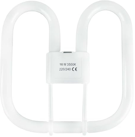 16W GR10Q Compact Fluorescent Lamp，4 Pin Light Bulbs Warm White 3500K Non-Dimmable，950LM，AC 230V，Recessed Ceiling Light，Energy Saving Light Bulbs，Pack of 1.