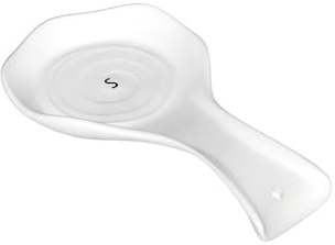 Karisky Spoon Rest for Stove Top, Large Ceramic Spoon Holder for Counter, Cooking Spoon Holder for Utensils, Coffee Spoons, Spatula, Ladle, Tongs, White