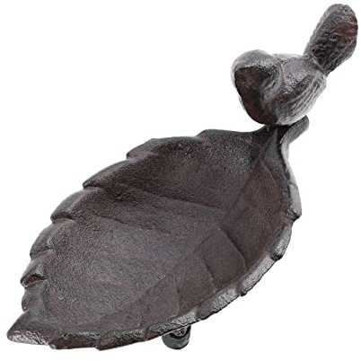 Milisten Mangeoire Oiseau avec Récipient pour Nourriture Accessoires de Jardin Pratiques Facile à Remplir et Nettoyer