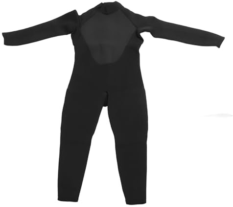 Generic Traje de Buceo de Cuerpo Completo de 1 Pieza Traje de Neopreno de 5 Mm Aislamiento Térmico para Surf Snorkel Negro (Talla 2XL)