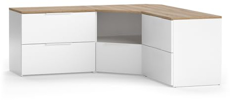 Vicco Conjunto de salón Wido, Blanco/Sonoma, 3 Partes
