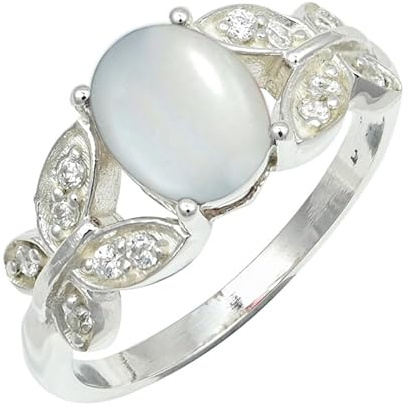 SILVERTROVE Ädelsten 925 sterlingsilver snygg handgjord band ring presentartiklar män och kvinnor smycken CRG1251AA