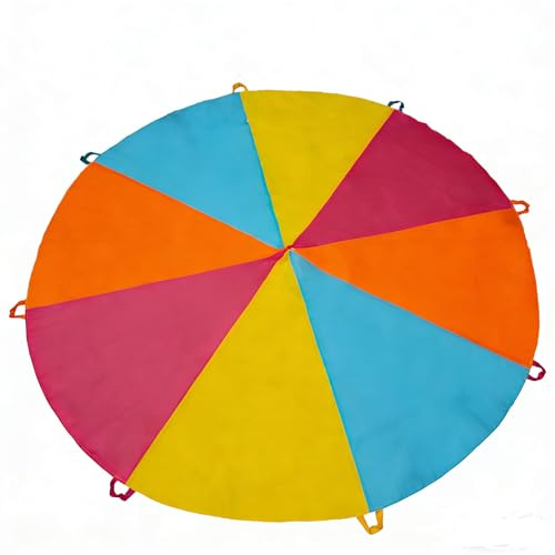 SYVOFOX 6FT Parachute Kids, Play Parachute Toy for kids with Handles