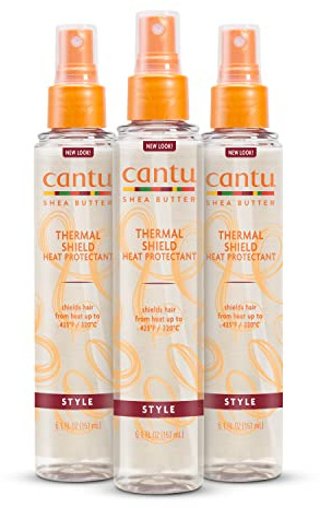 Cantu Thermal Shield Heat Protectant with Shea Butter, 5.1 fl oz (Pack of 3)