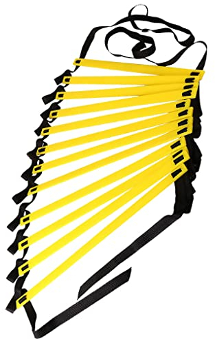 tieedhfu Agility Leiter, Flexibilitätstraining -Leiter -Geschwindigkeits -Fitness -Treppe, verbessert die Koordination, Kraft, Training im Freien, 3Meter 6Rung