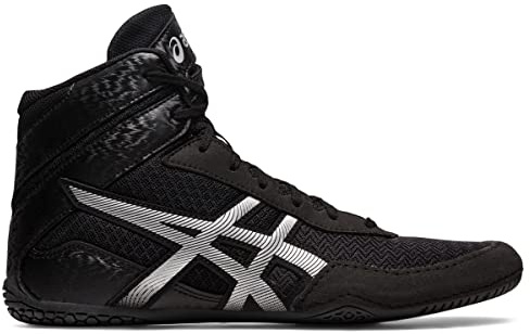 Asics Chaussures de Lutte MATCONTROL 3 pour Homme, Noir/Argent Pur., 46 EU