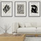 PWAAHDC Set di 3 Stampe Artistiche da Parete in Stile Matisse - Poster Moderno Beige Neutro su Tela per Elegante Decorazione di Soggiorno e Camera da Letto - Senza Cornice, 40 x 50 cm