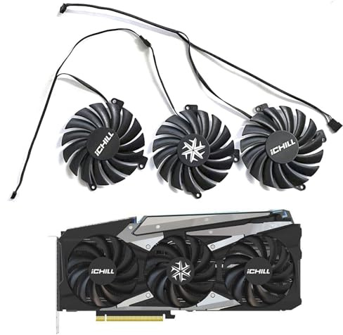 LTANDBR CF-12915S CF-12910S 85MM 4PIN RTX3060 RTX3070 RTX3080 GPU Cooler for INNO3D RTX 3070 3070Ti 3080 3080Ti 3090 ICHILL X4 OC Graphics Card Cooling Fan