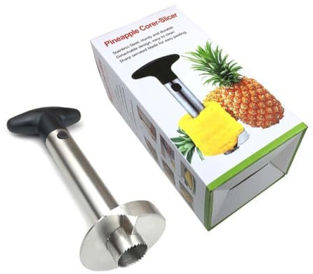 Stainless Steel Pineapple Corer, Pineapple Slicer, Upgraded Reinforcement, Thickened Blade, Pineapple Corer Tool, Boxed