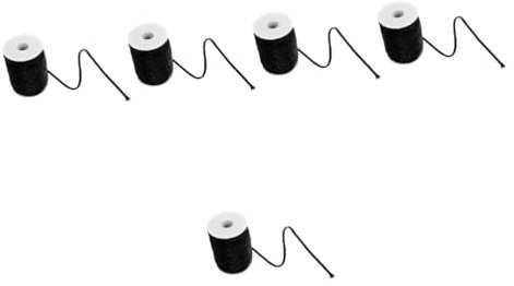 HOMSFOU 5 Rollos Accesorios para escaleras extensibles cuerda de escalera cable de extensión partes de la escalera tn negras Resistente y duradera parte de la escalera polipropileno Black